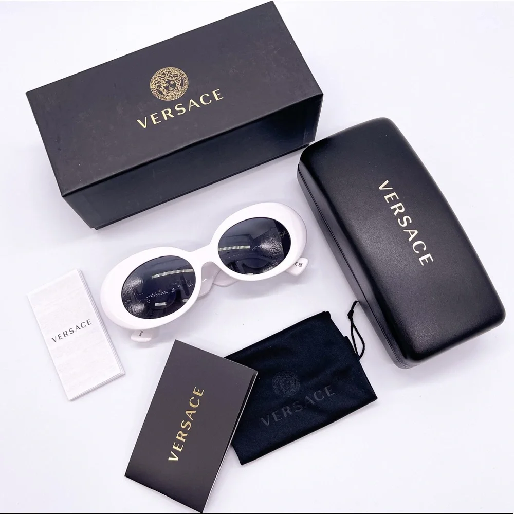 NEW VERSACE VE4426BU 314/87 MEDUSA SUNGLASSES MOD 4426BU WHITE EYEWEAR VE4426U